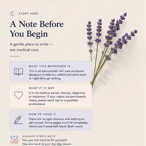 The Evening Calm Workbook - eBook