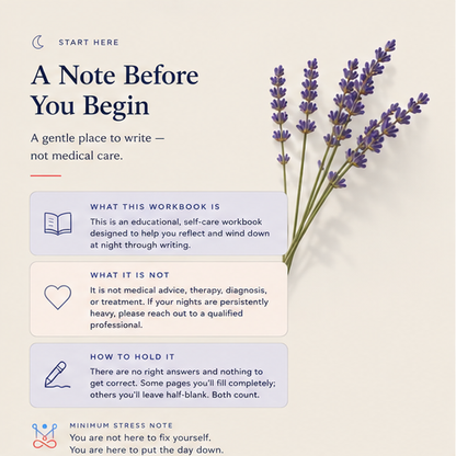 The Evening Calm Workbook - eBook