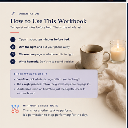 The Evening Calm Workbook - eBook