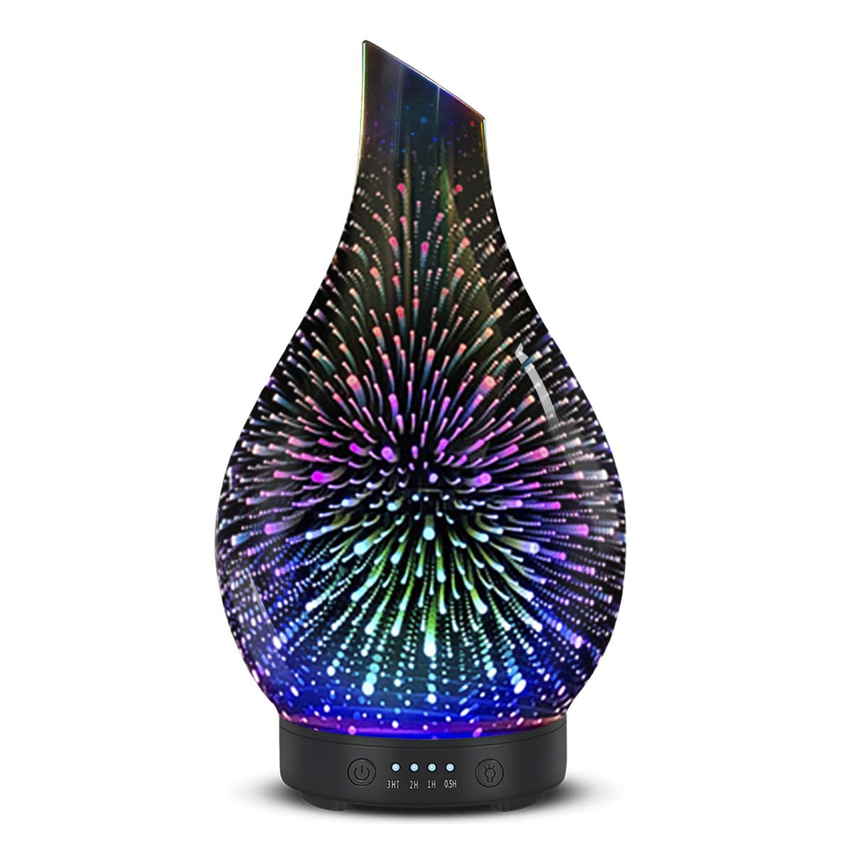 Oil Diffuser & Essential Oils Set - Aromatherapy Diffuser with 6 Essential Oils Set, Ultrasonic Cool Mist Oil Diffusers for Essential Oils, 4 Timer & 7 LED Light, Waterless Auto Shut-Off