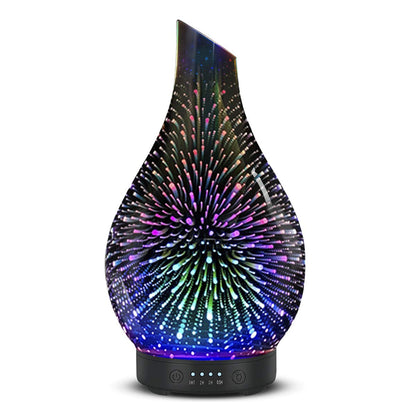 Oil Diffuser & Essential Oils Set - Aromatherapy Diffuser with 6 Essential Oils Set, Ultrasonic Cool Mist Oil Diffusers for Essential Oils, 4 Timer & 7 LED Light, Waterless Auto Shut-Off