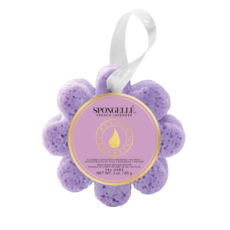 French Lavender Body Wash Infused Bath Sponge