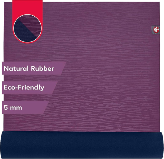 Manduka Eko Yoga Mat - 5Mm Natural Rubber | Eco-Friendly | Soft Textured Surface| Natural Next-To-Skin Feel