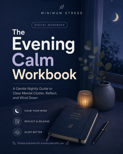 The Evening Calm Workbook eBook for Wind-Down Rituals