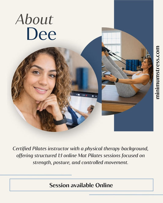 1:1 Online Pilates Session with Dee - Mat Pilates