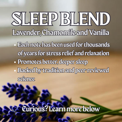 Sleep Blend Soy Wax Candle - Lavender, Chamomile, and Vanilla