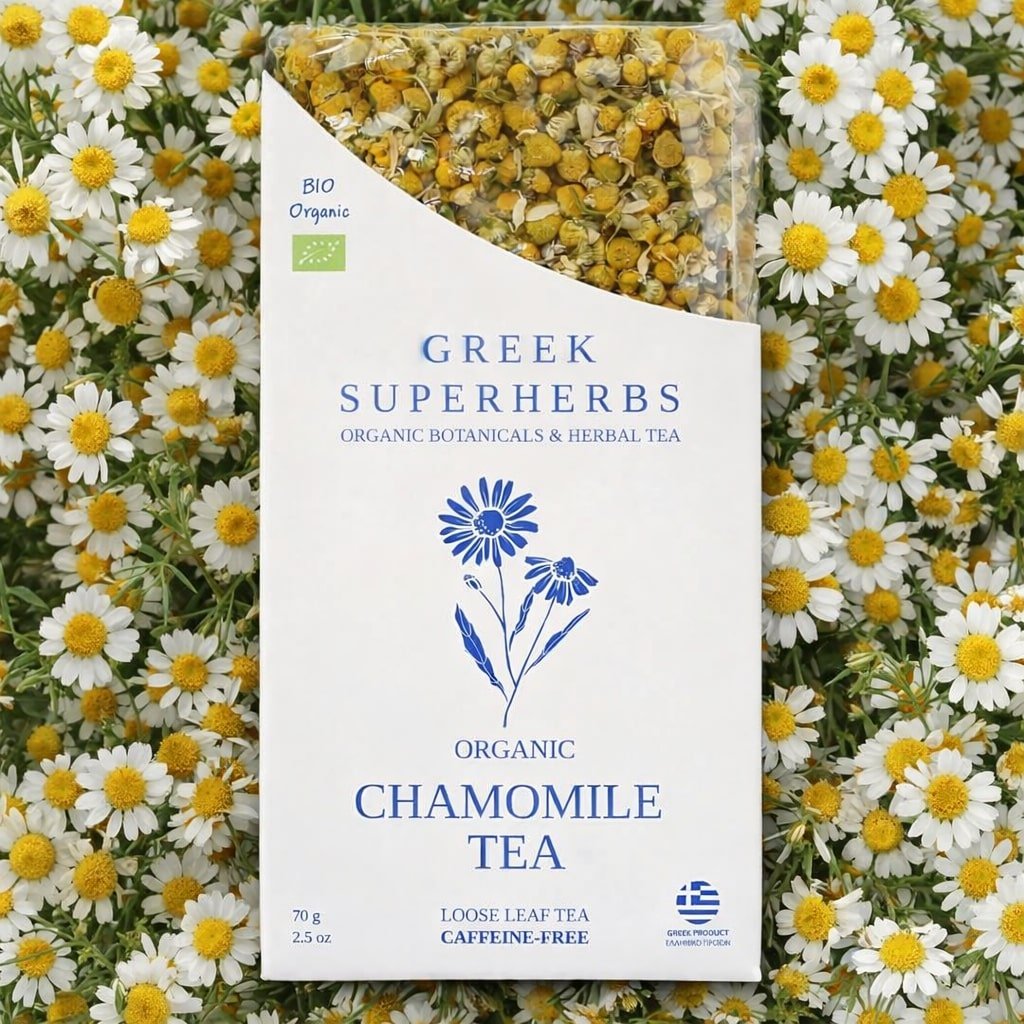 Greek Chamomile Tea for Evening Calm