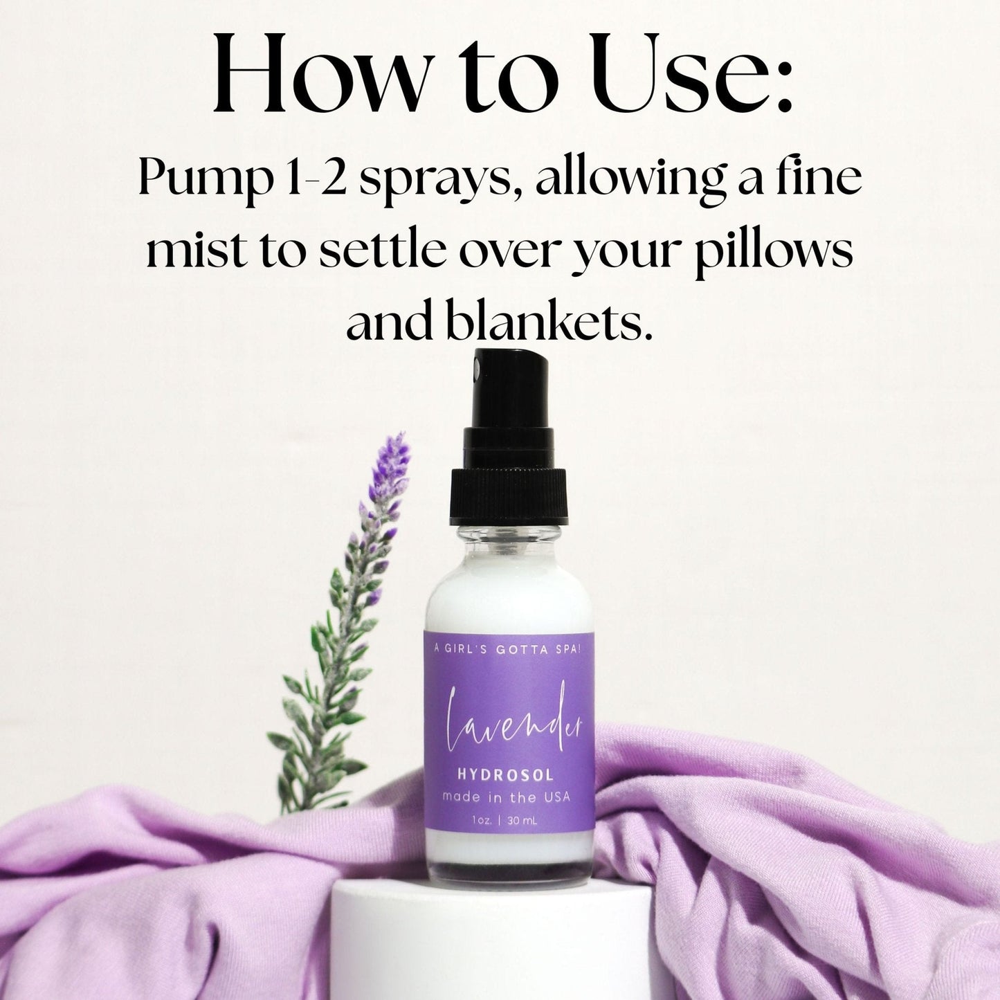 Lavender Hydrosol Pillow Mist