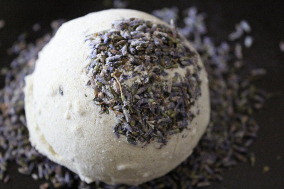 Organic Lavender Bath Bomb Calm Bomb Relaxing Soak Set